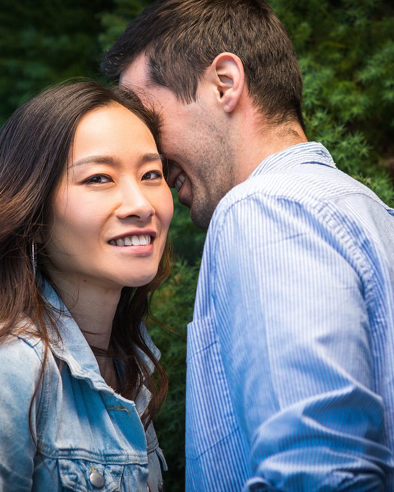 A couple in a close, quiet portrait